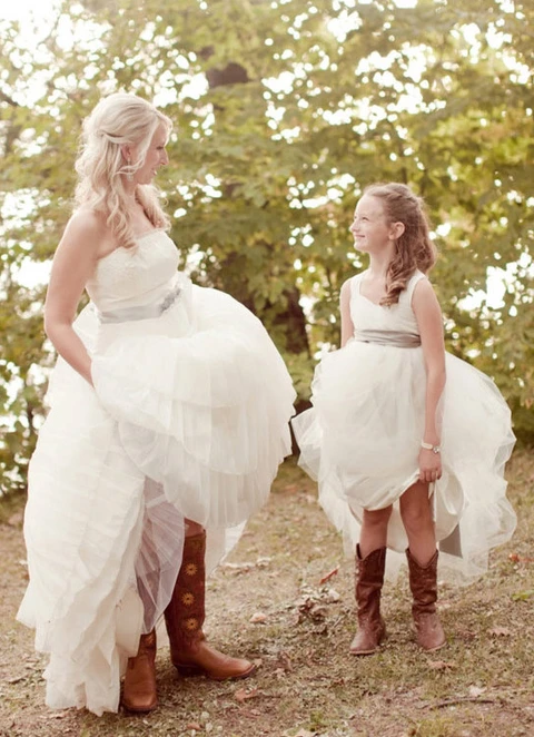 Ball-gown/princess Sweetheart Neckline Long/floor-length Tulle Flower Girl Dresses