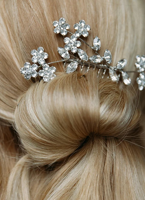 Bridal Zircon Hair Comb