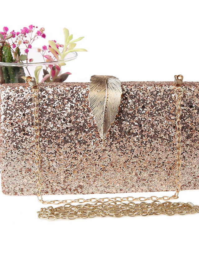 Sequined Evening Simple Clutch Bag