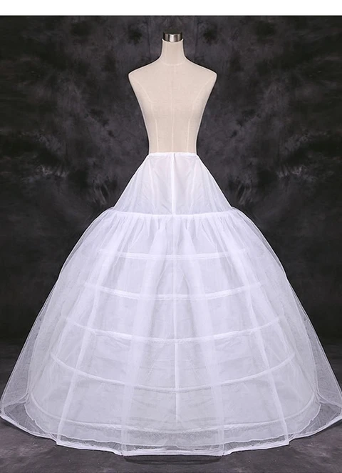 Tulle Netting Floor-length 1 Tier Petticoats